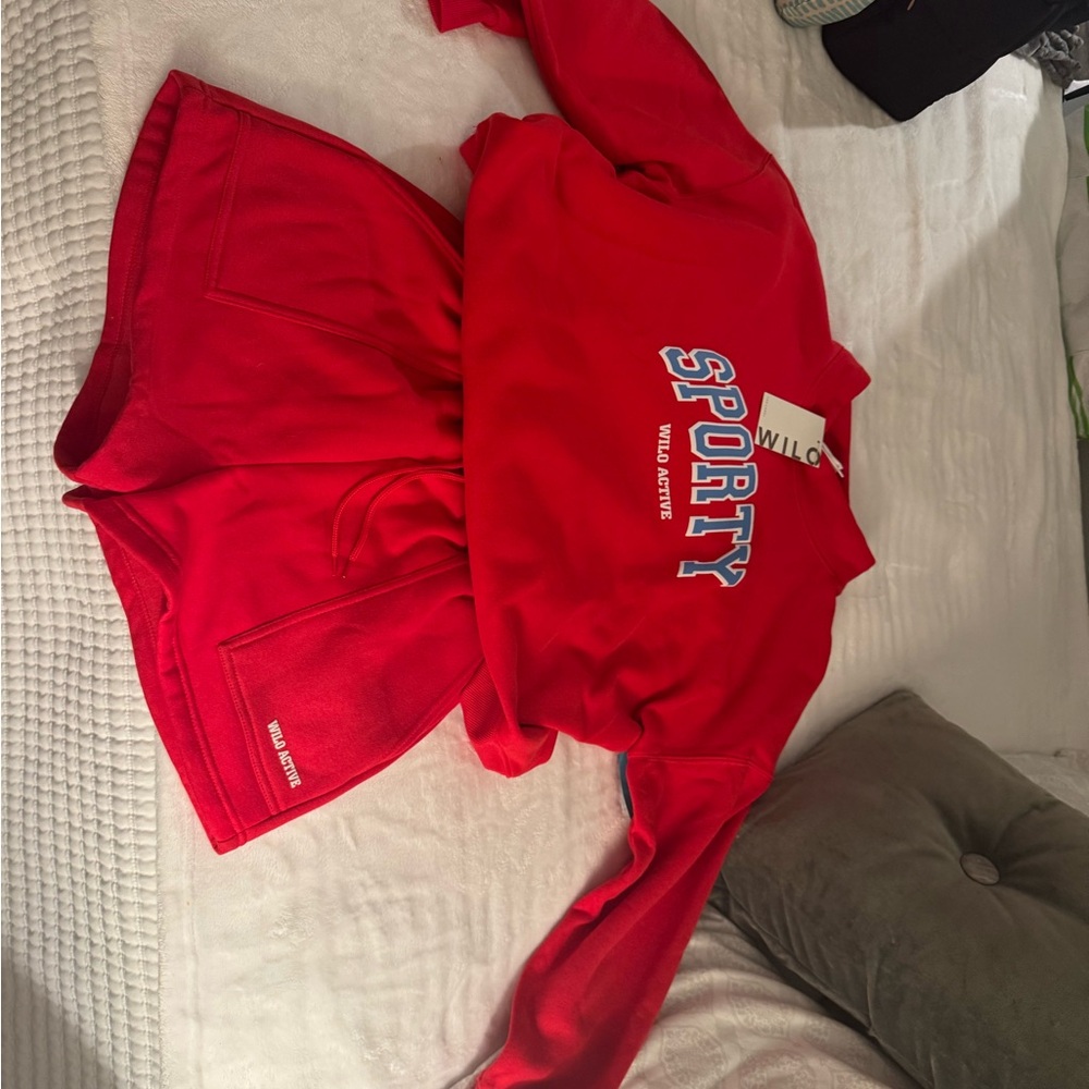 Wilo Active Red Women's Athletic Set Loose Fit